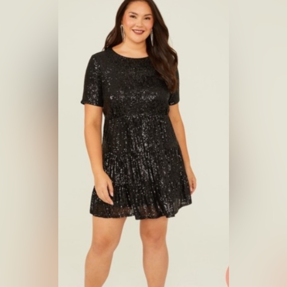 Arula black sequin dress